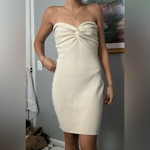 Cute Beige Midi Dress